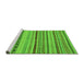 Sideview of Machine Washable Abstract Green Modern Area Rugs, wshabs2284grn