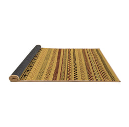 Sideview of Abstract Brown Modern Rug, abs2284brn