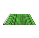 Sideview of Machine Washable Abstract Green Modern Area Rugs, wshabs2285grn