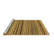 Sideview of Machine Washable Abstract Brown Modern Rug, wshabs2285brn