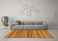 Machine Washable Abstract Orange Modern Rug, wshabs2285org