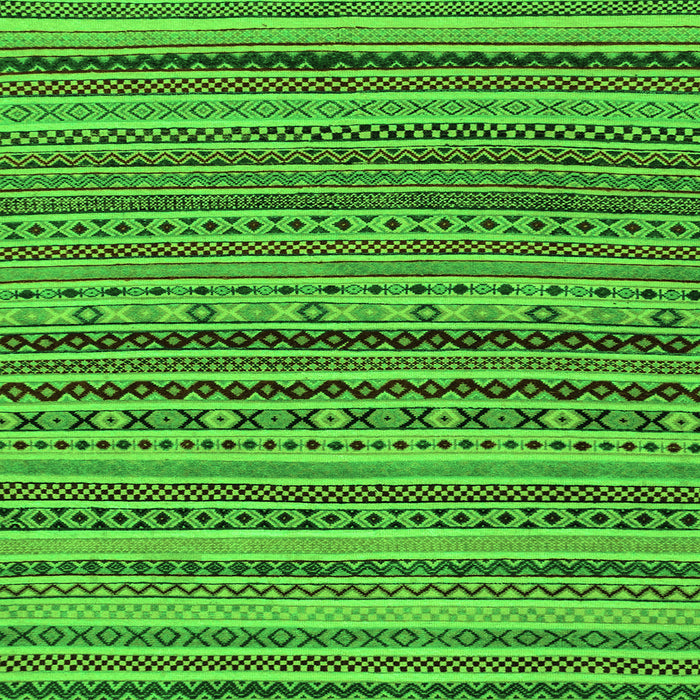 Square Abstract Green Modern Rug, abs2285grn