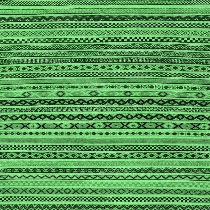 Square Machine Washable Abstract Emerald Green Modern Area Rugs, wshabs2285emgrn