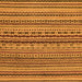 Square Abstract Orange Modern Rug, abs2285org