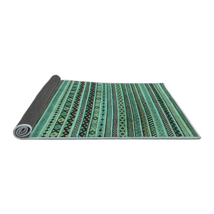 Sideview of Abstract Light Blue Modern Rug, abs2285lblu