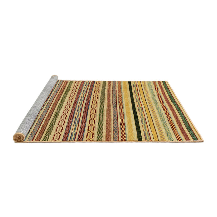 Sideview of Machine Washable Abstract Light Brown Rug, wshabs2286