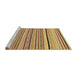 Sideview of Machine Washable Abstract Light Brown Rug, wshabs2286