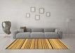 Machine Washable Abstract Brown Modern Rug in a Living Room,, wshabs2286brn