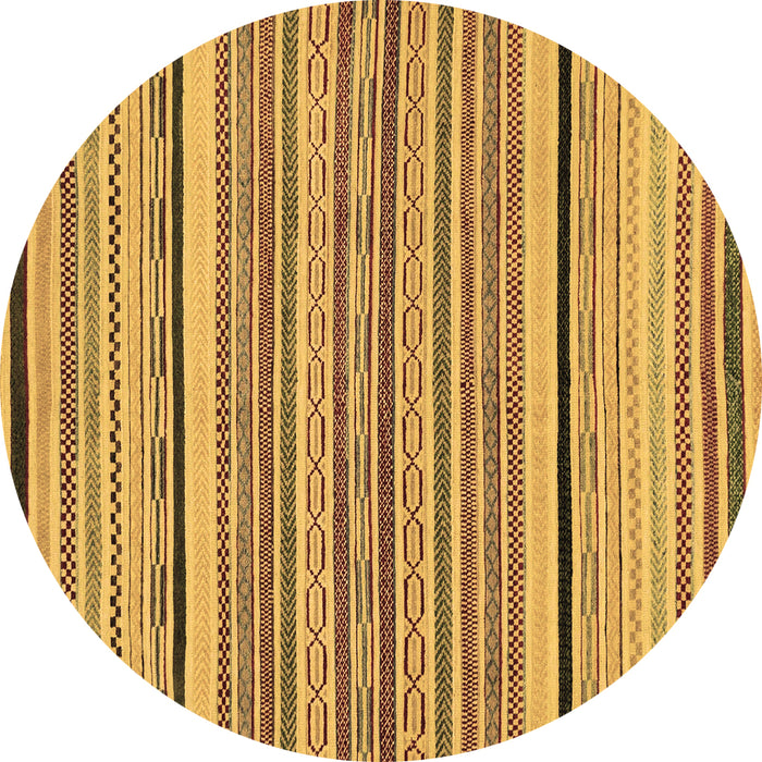 Round Machine Washable Abstract Brown Modern Rug, wshabs2286brn
