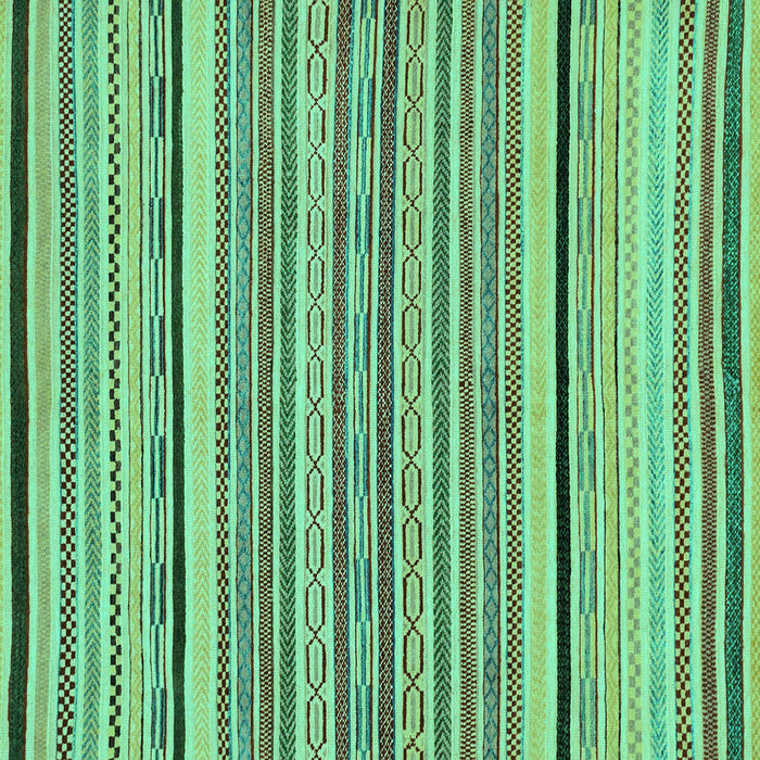 Square Machine Washable Abstract Turquoise Modern Area Rugs, wshabs2286turq