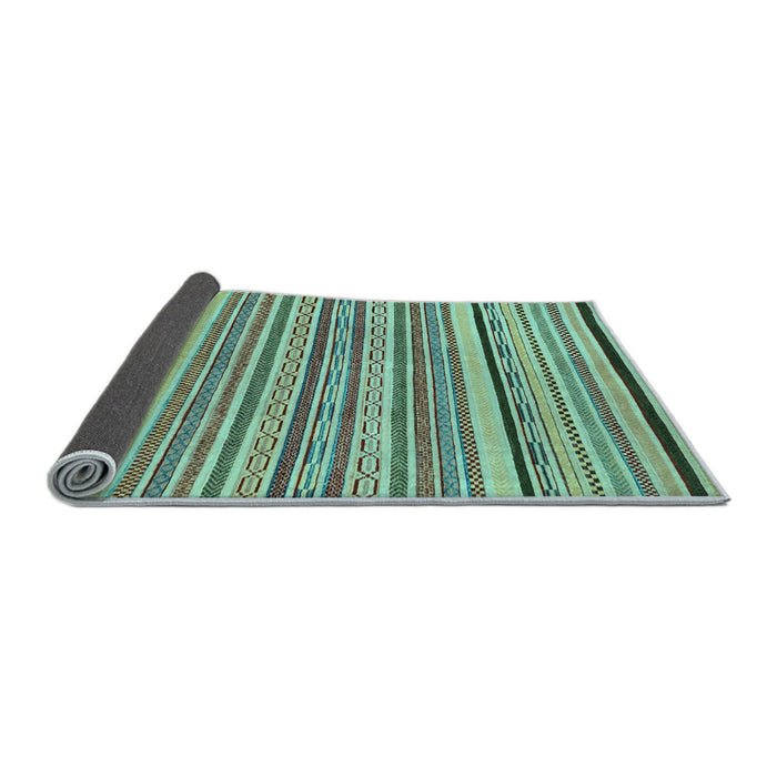 Sideview of Abstract Light Blue Modern Rug, abs2286lblu