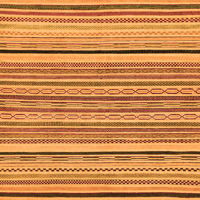 Square Machine Washable Abstract Orange Modern Area Rugs, wshabs2286org