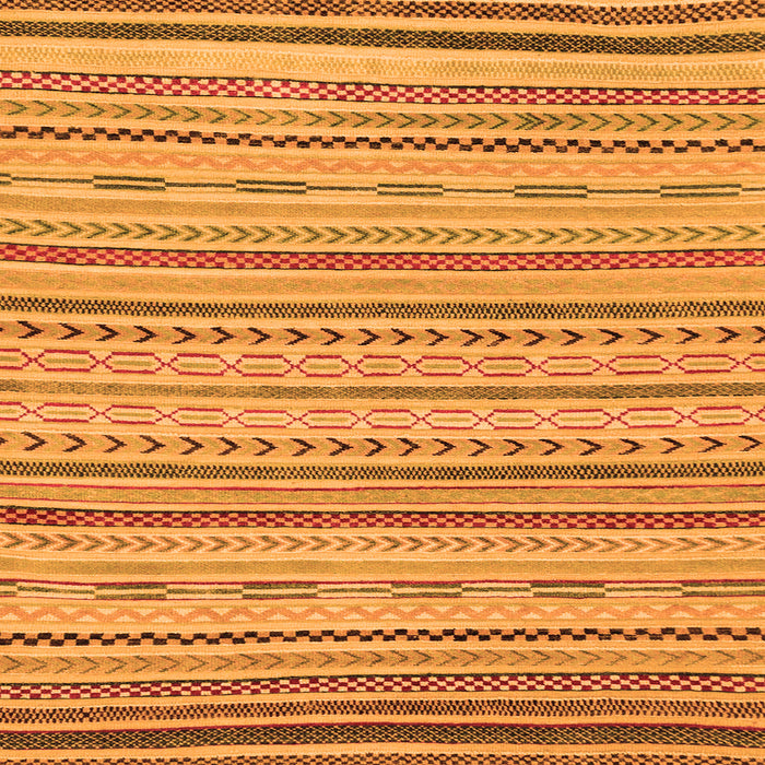 Square Machine Washable Abstract Orange Modern Area Rugs, wshabs2287org