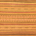 Square Machine Washable Abstract Orange Modern Area Rugs, wshabs2287org