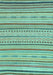 Abstract Light Blue Modern Rug, abs2287lblu