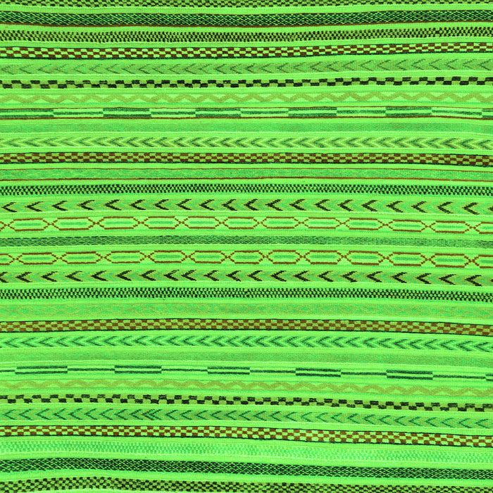 Square Abstract Green Modern Rug, abs2287grn