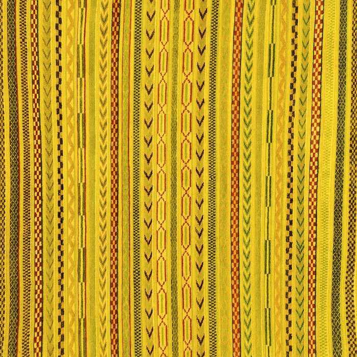 Square Abstract Yellow Modern Rug, abs2287yw