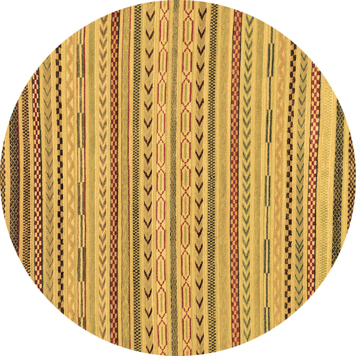 Round Machine Washable Abstract Brown Modern Rug, wshabs2287brn