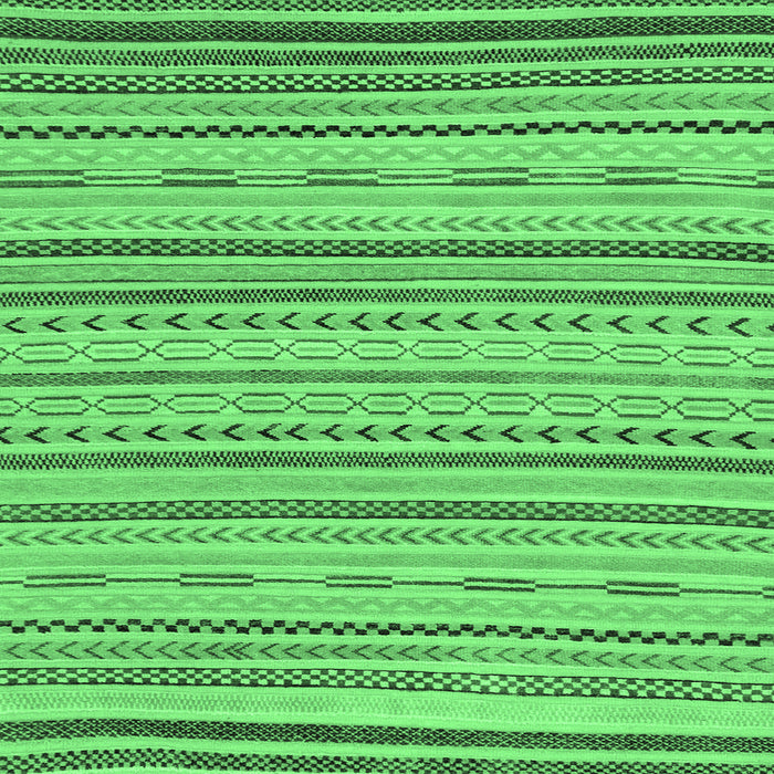 Square Machine Washable Abstract Emerald Green Modern Area Rugs, wshabs2287emgrn