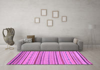 Machine Washable Abstract Purple Modern Rug, wshabs2287pur