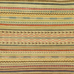 Square Abstract Golden Brown Yellow Modern Rug, abs2287