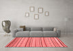 Modern Red Washable Rugs