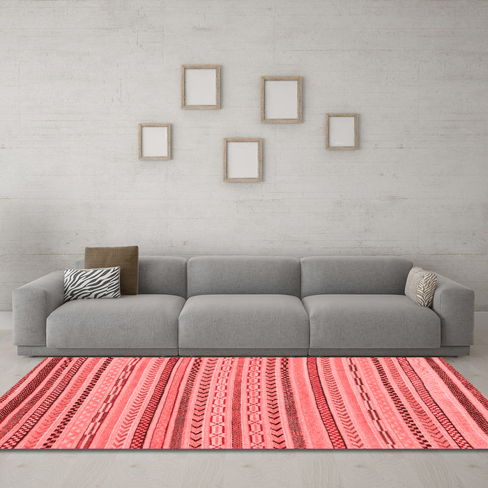 Modern Red Washable Rugs