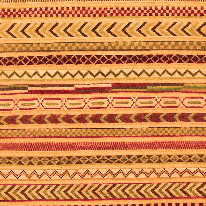 Machine Washable Abstract Orange Modern Area Rugs, wshabs2288org