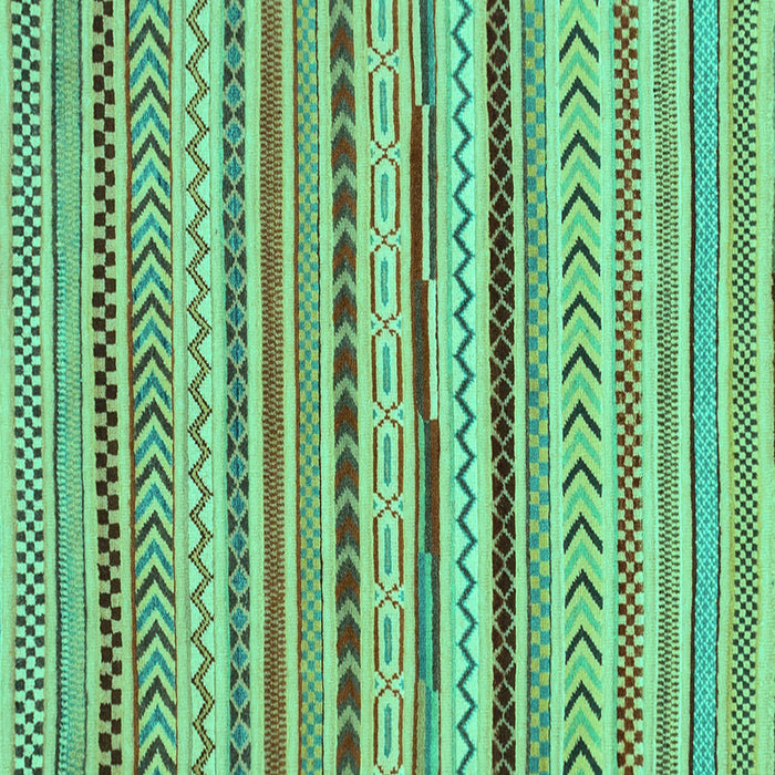 Square Machine Washable Abstract Turquoise Modern Area Rugs, wshabs2288turq