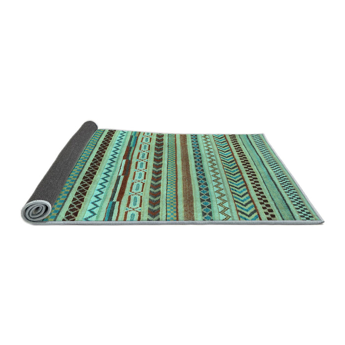 Sideview of Abstract Light Blue Modern Rug, abs2288lblu