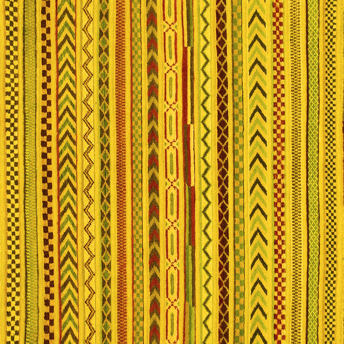 Square Machine Washable Abstract Yellow Modern Rug, wshabs2288yw