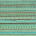 Square Abstract Light Blue Modern Rug, abs2288lblu