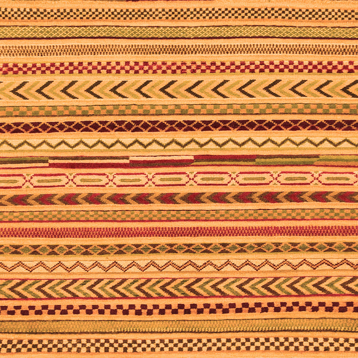 Square Abstract Orange Modern Rug, abs2288org