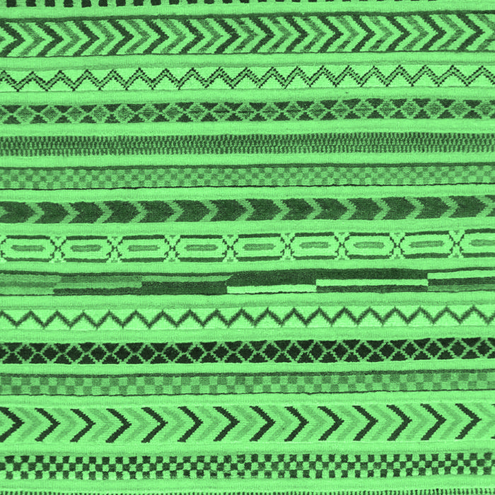 Machine Washable Abstract Emerald Green Modern Area Rugs, wshabs2288emgrn