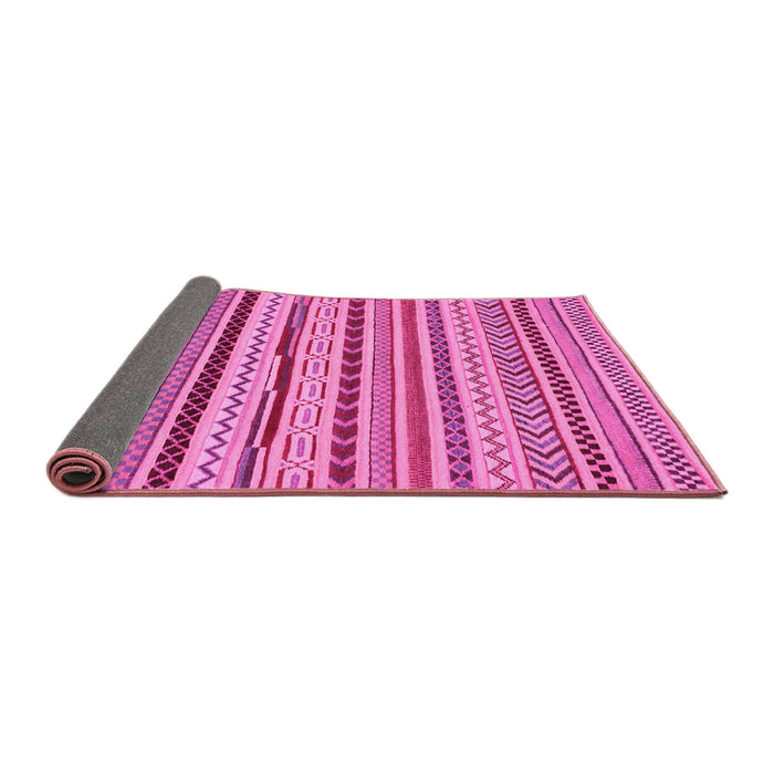 Sideview of Abstract Pink Modern Rug, abs2288pnk