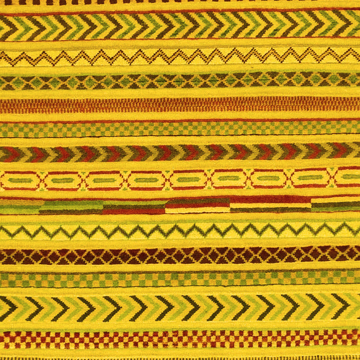 Machine Washable Abstract Yellow Modern Rug, wshabs2288yw