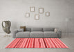 Modern Red Washable Rugs