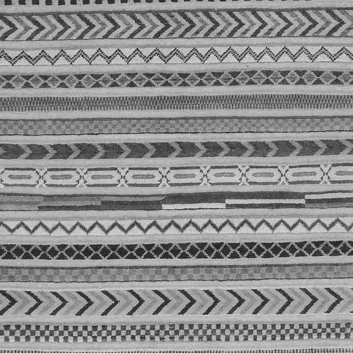 Machine Washable Abstract Gray Modern Rug, wshabs2288gry