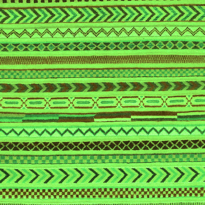 Machine Washable Abstract Green Modern Area Rugs, wshabs2288grn