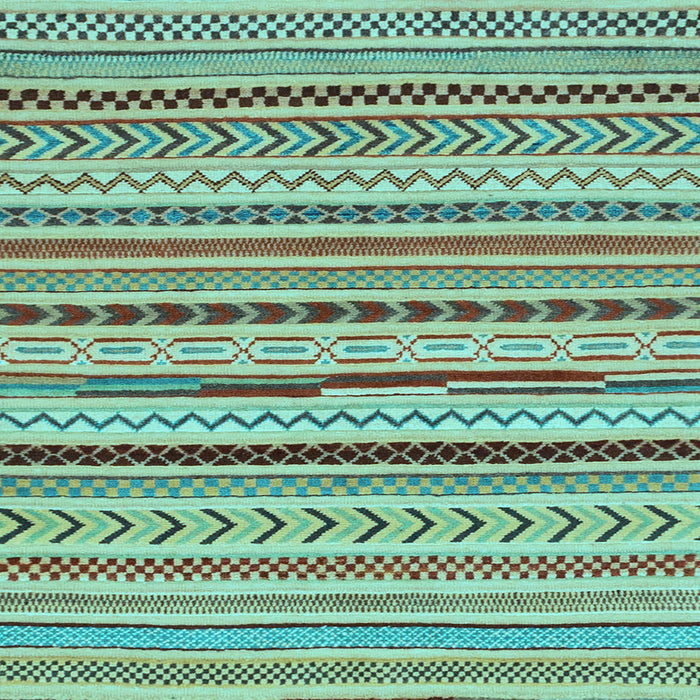 Square Machine Washable Abstract Light Blue Modern Rug, wshabs2288lblu