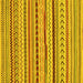 Square Abstract Yellow Modern Rug, abs2288yw