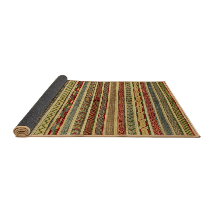 Sideview of Abstract Gold Modern Rug, abs2289