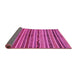 Sideview of Abstract Pink Modern Rug, abs2289pnk