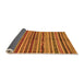 Sideview of Abstract Orange Modern Rug, abs2289org