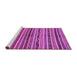 Sideview of Machine Washable Abstract Purple Modern Area Rugs, wshabs2289pur