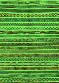 Abstract Green Modern Rug, abs2289grn