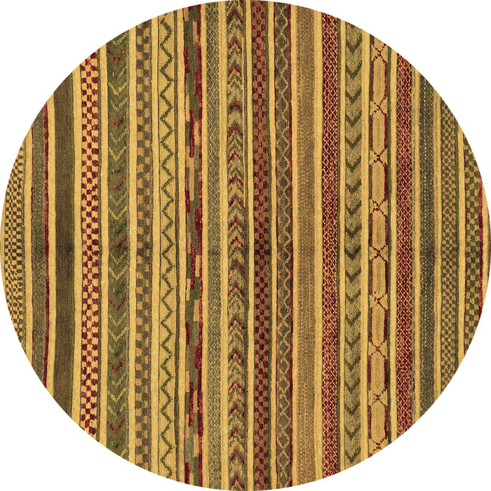 Round Machine Washable Abstract Brown Modern Rug, wshabs2289brn