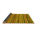 Sideview of Abstract Yellow Modern Rug, abs2289yw