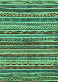 Abstract Turquoise Modern Rug, abs2289turq