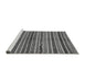 Sideview of Machine Washable Abstract Gray Modern Rug, wshabs2289gry